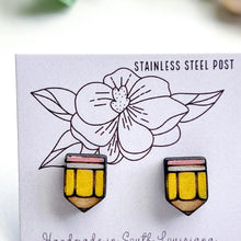 Load image into Gallery viewer, Hand Painted Tiny Stud Earrings