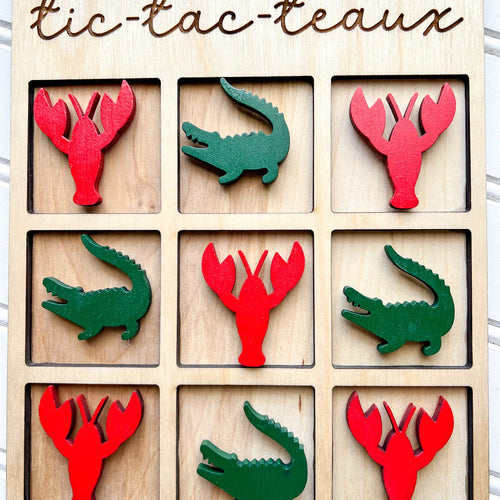 Crawfish & Alligator Tic Tac Toe