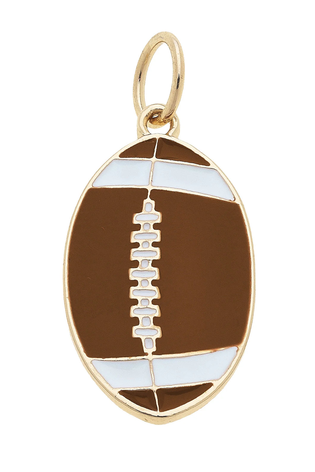 Football Enamel Charm