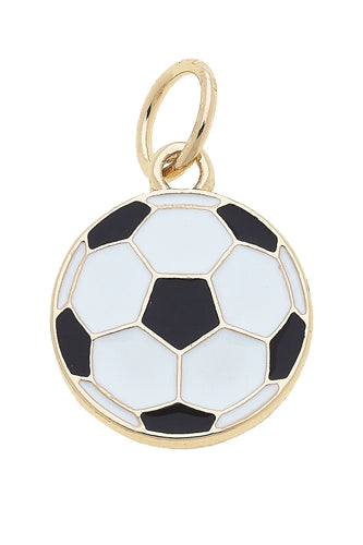 Soccer Enamel Charm