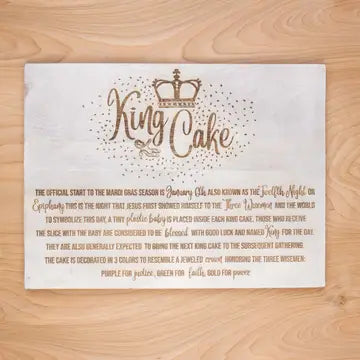 King Cake Serving Board