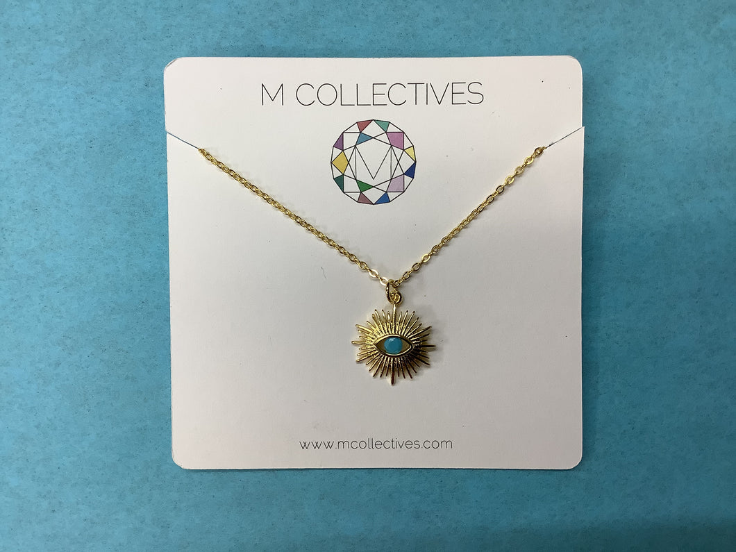 M Collectives Turquoise Burst Necklace