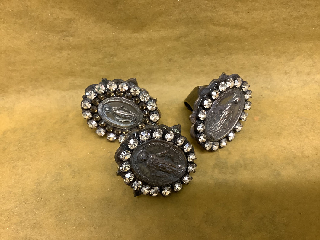 Jumbo Crystal Mary Ring