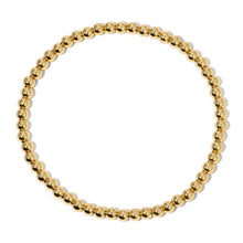 Load image into Gallery viewer, Gold Round Bead Bracelet 4mm