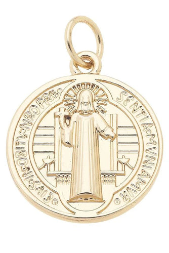 Saint Benedict Double Sided Coin Charm