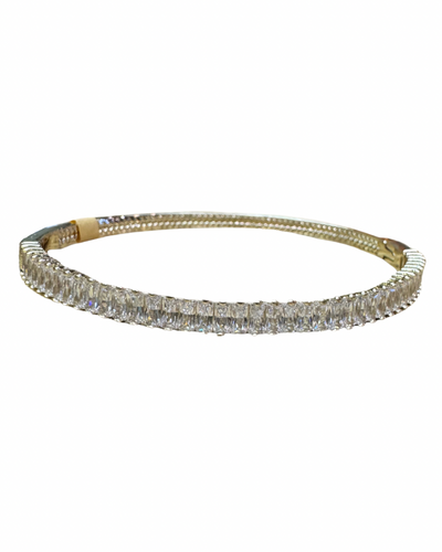 Denise Gold Diamond Baguette Bracelet