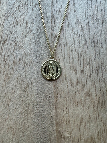 Blessed Mother Gold Dante Necklace