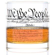 Load image into Gallery viewer, U.S. Constitution - Historical - Whiskey Rocks Glass - 11 oz