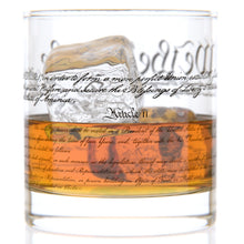 Load image into Gallery viewer, U.S. Constitution - Historical - Whiskey Rocks Glass - 11 oz