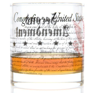 2nd Amendment - Historical - Whiskey Rocks Glass - 11 oz