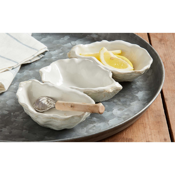 Triple Oyster Dip Bowl Set