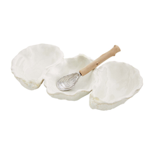 Load image into Gallery viewer, Triple Oyster Dip Bowl Set