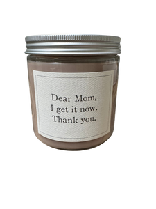 Statement Jar Candle with “Mom” Comments