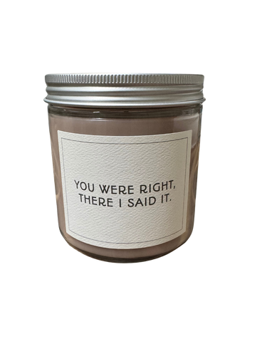 Statement Jar Candle with “Mom” Comments