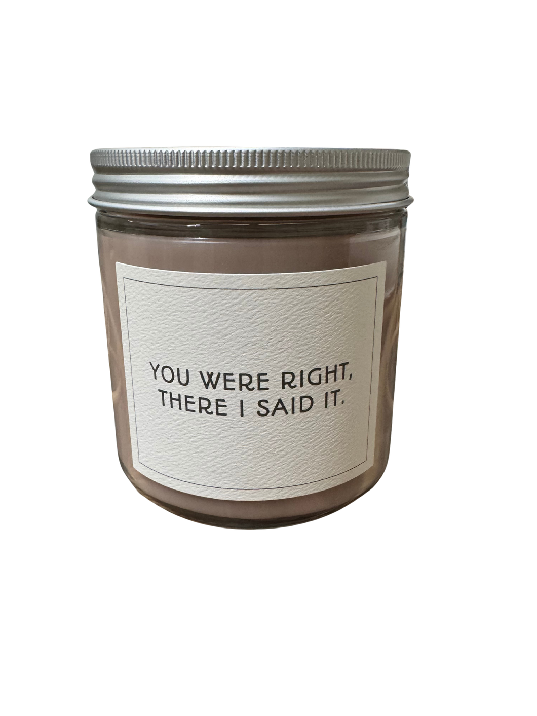 Statement Jar Candle with “Mom” Comments