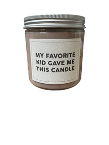 Statement Jar Candle with “Mom” Comments