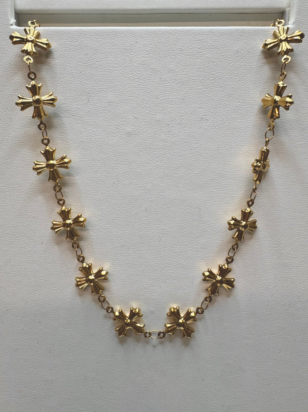 Lex the Label Hammered Cross Necklace