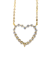 Load image into Gallery viewer, Lex the Label Pave’ Heart Necklace
