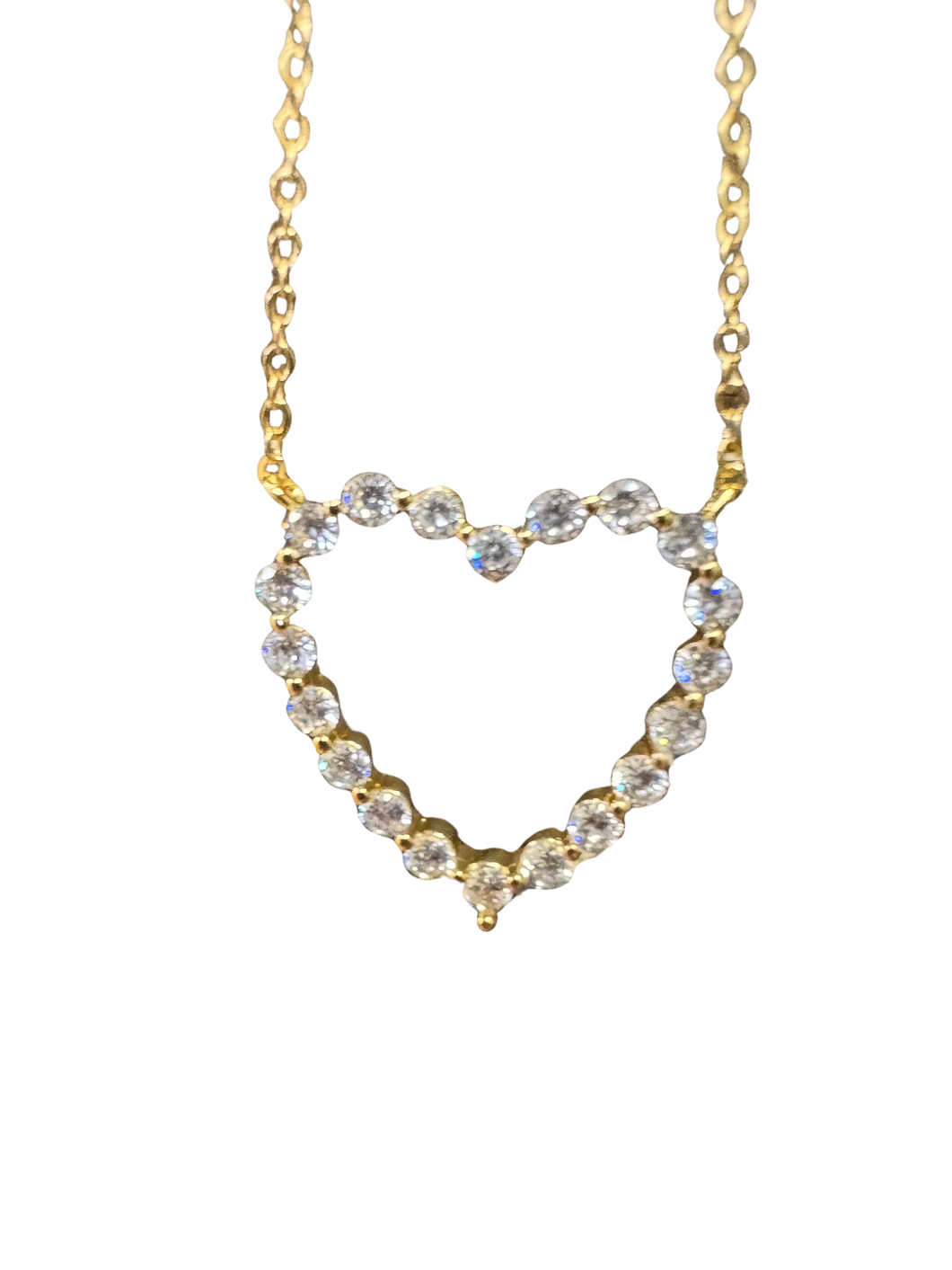 Lex the Label Pave’ Heart Necklace