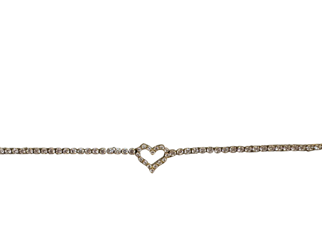 Lex the Label Pave’ Heart Bracelet
