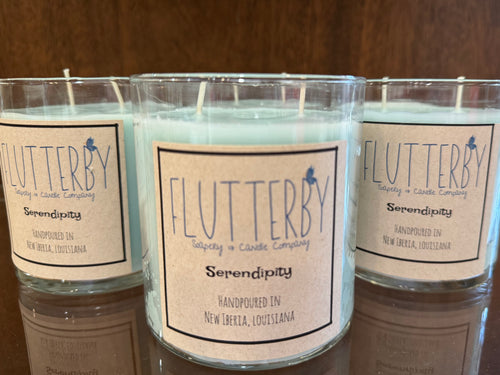 Flutterby 2 Wick Classic Jar Candle- Serendipity Blue