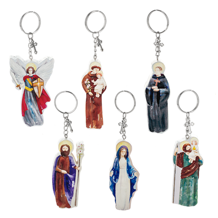 Patron Saint Key Ring