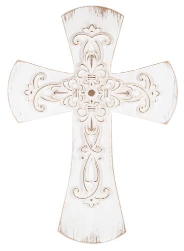 Carved Medallion Cross Wall Decoration