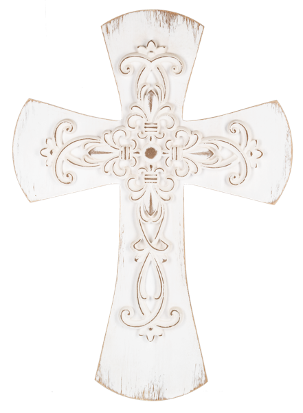 Carved Medallion Cross Wall Decoration