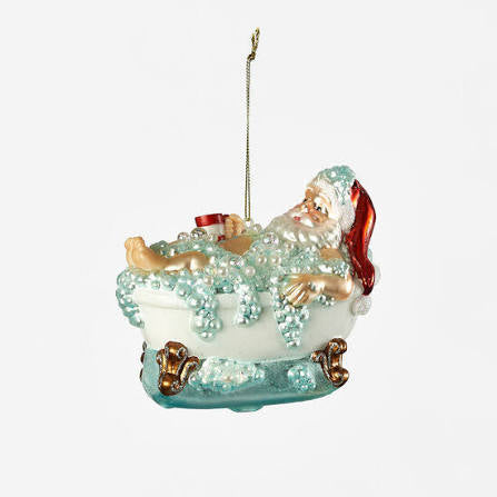 Santa Bathing Ornament