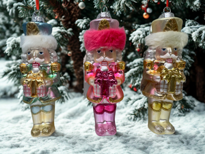 Pastel Nutcracker Asst. Ornaments
