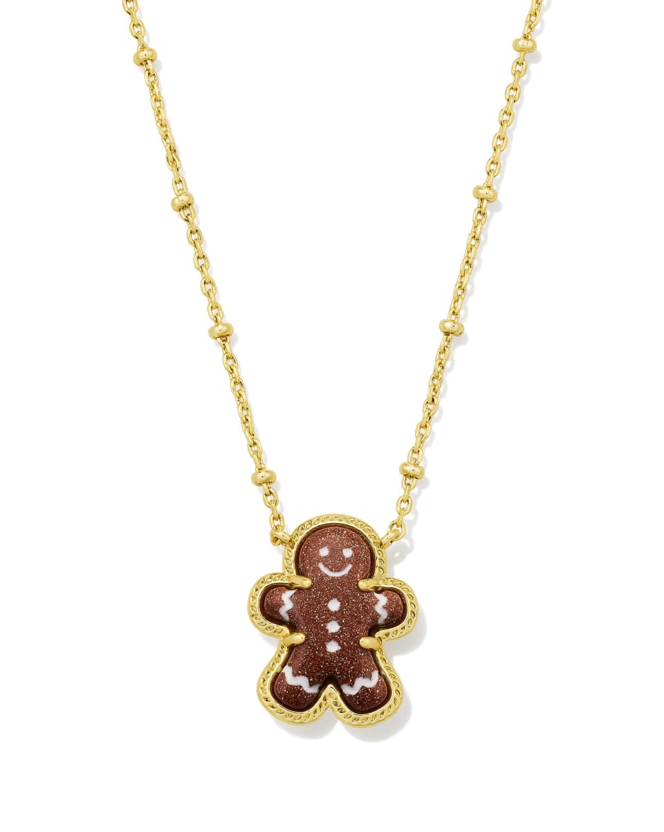 Kendra Scott Gingerbread Gold Short Pendant Necklace