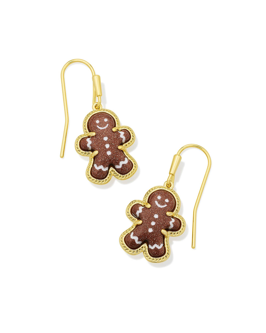 Kendra Scott Gingerbread Gold Dangle Earrings