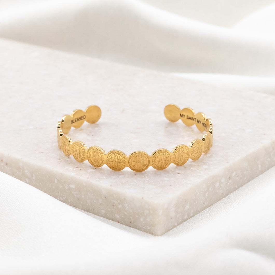 Saint Benedict Cuff Bracelet