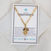 Load image into Gallery viewer, St. Christopher Paperclip Necklace