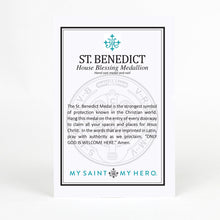 Load image into Gallery viewer, My Saint My Hero Saint Benedict House Blessing Medallion