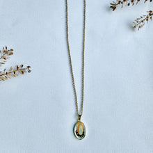 Load image into Gallery viewer, Dainty Our Lady of Lourdes Handpainted Necklace