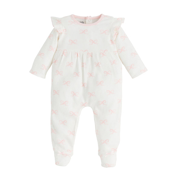 Ruffle Bow Baby Sleeper
