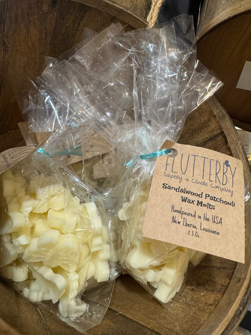 Flutterby Wax Melts- Sandalwood Patchouli