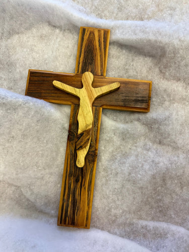 Cypress Cross with Jesus