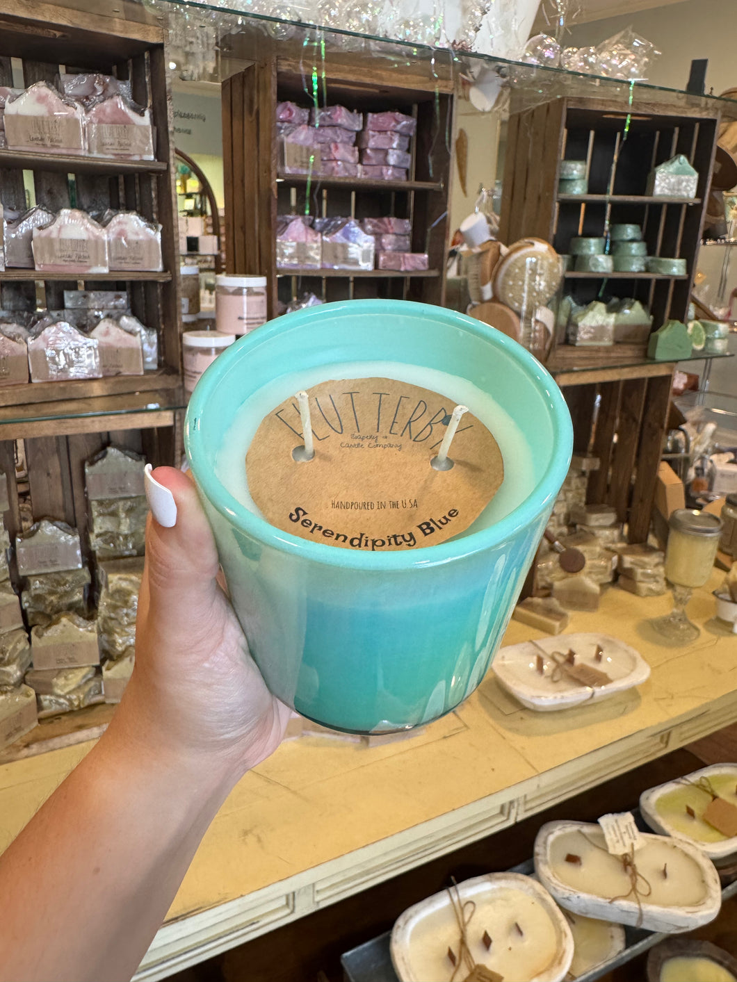 Flutterby 2 Wick Jar Candle- Serendipity