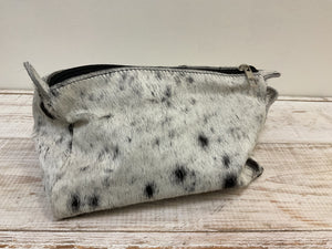 Cow Hide Mini Toiletry Bag