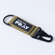 Load image into Gallery viewer, Tactical Carabiner - Tap to Pray Keychain