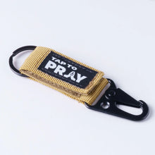 Load image into Gallery viewer, Tactical Carabiner - Tap to Pray Keychain