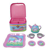 Load image into Gallery viewer, Stardust Tin Tea Set
