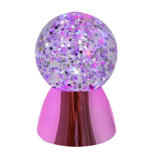 Pink Poppy Magic Glow Waterball Lamp