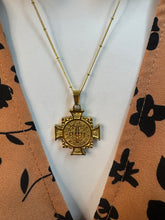Load image into Gallery viewer, Saint Benedict Cross Pendant Necklace