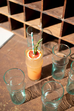 Load image into Gallery viewer, Tall Recycled Moroccan Style Tea Glass