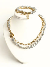 Load image into Gallery viewer, Coco Layered Pearl Toggle Necklace