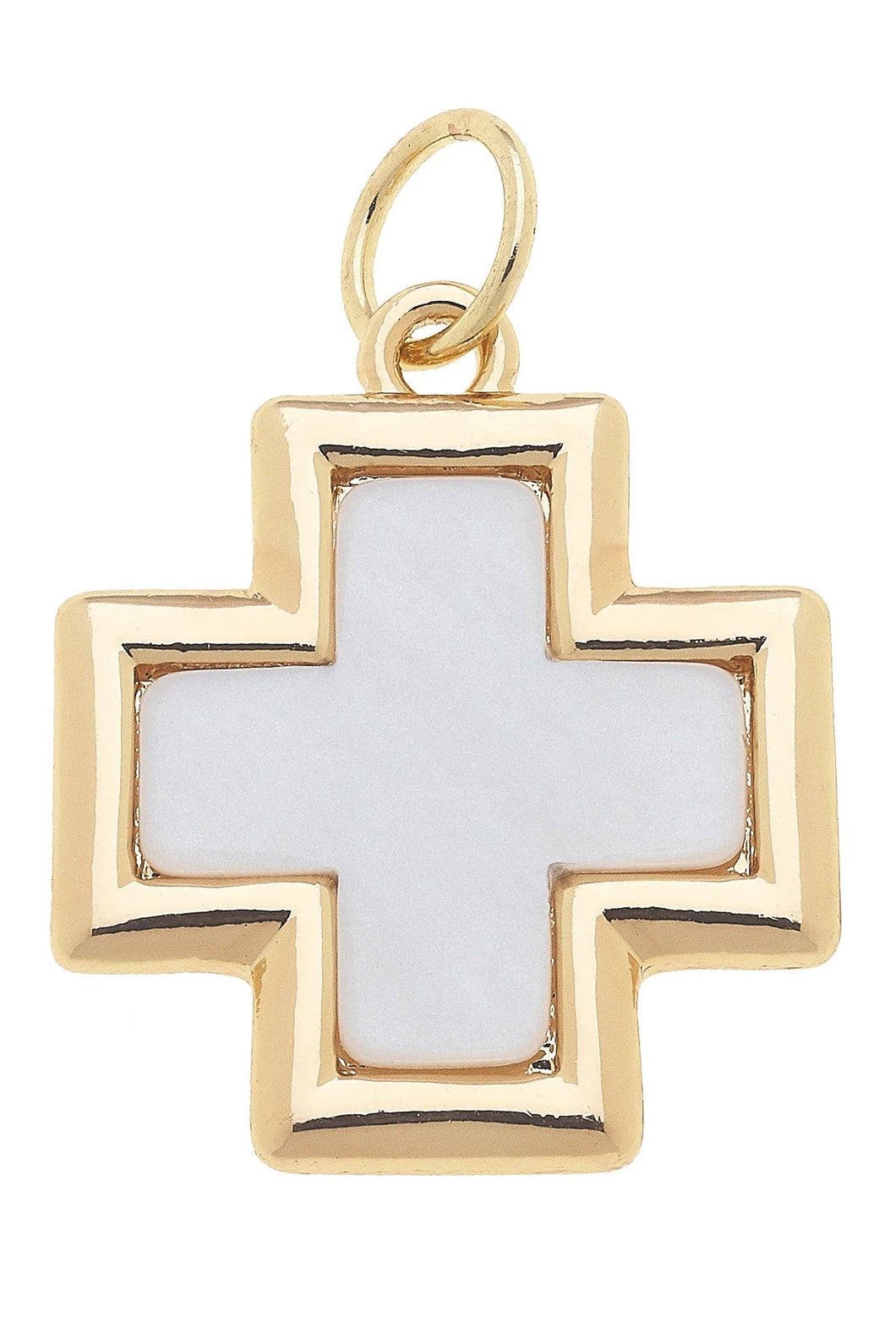 Mother of Pearl Cross Charm