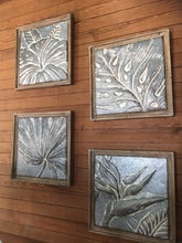 Load image into Gallery viewer, Framed Tropical Pressed Metal Tiles